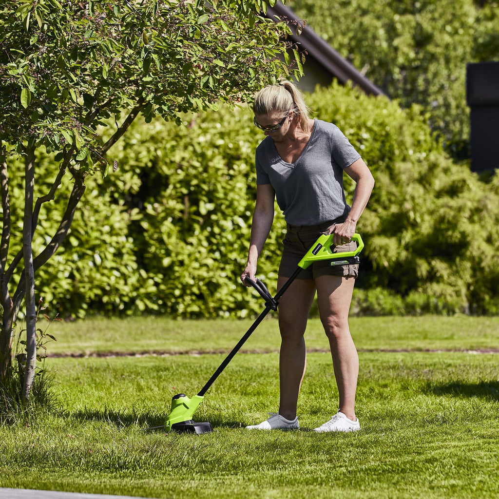 24V 33cm Cordless Lawn Mower & 25cm Line Trimmer