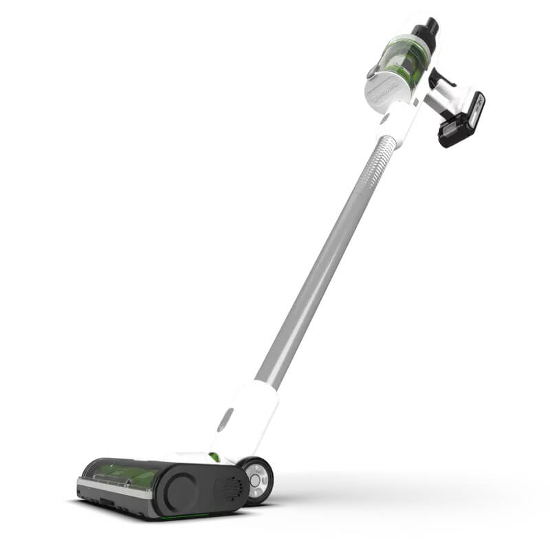 24V White Stick Vacuum with 5 Brush Accessories with 1 x 4Ah Battery &amp; Charging Station