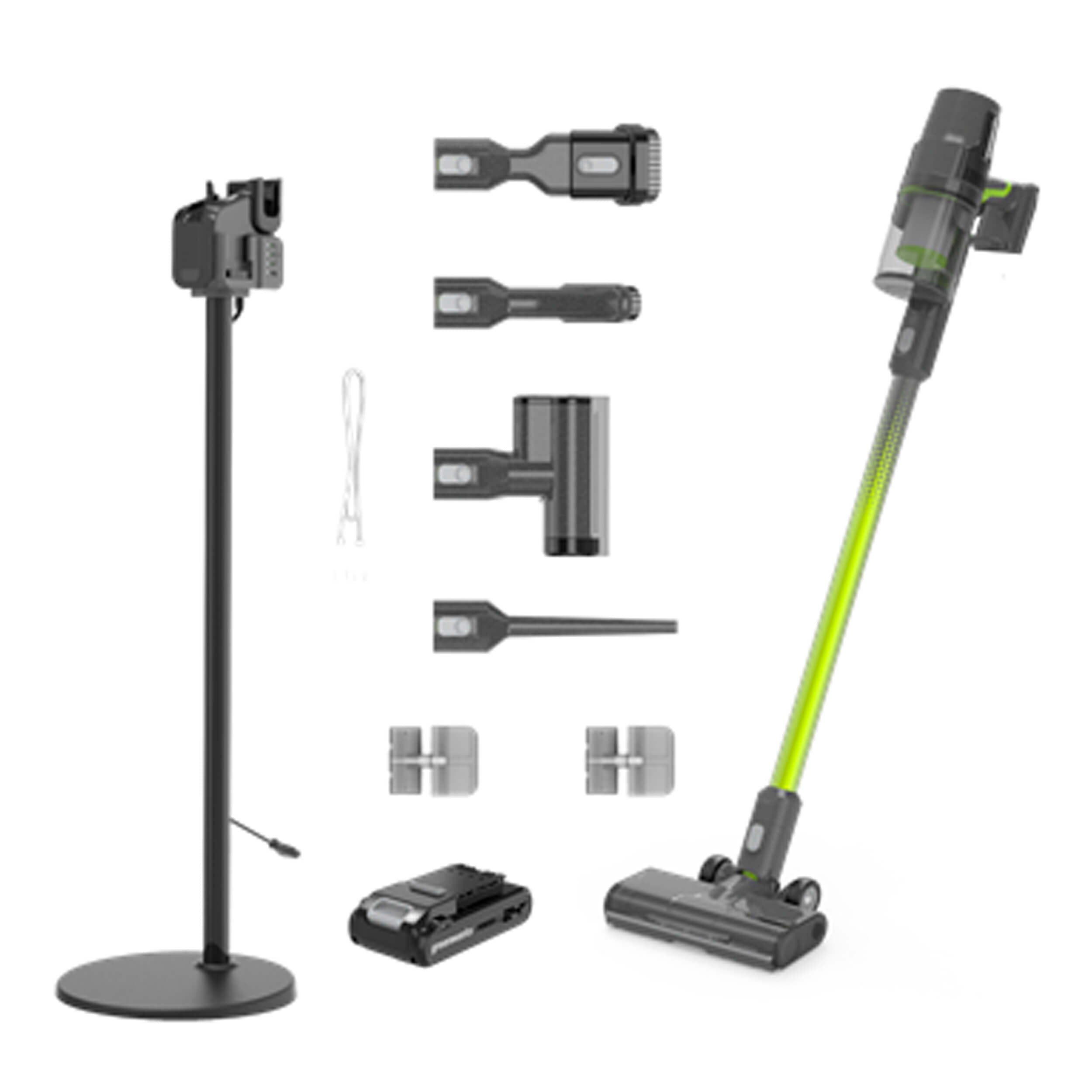 24V Stick Vacuum with 4 Brush Accessories with 1 x 4Ah Battery & Standard Charger