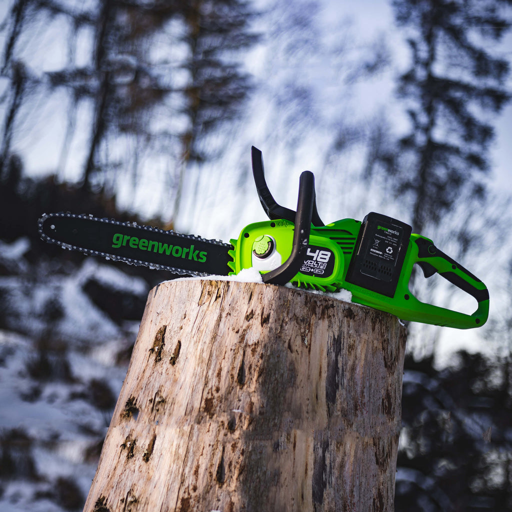 48V (2 x 24V) 36cm Cordless Brushless Chainsaw
