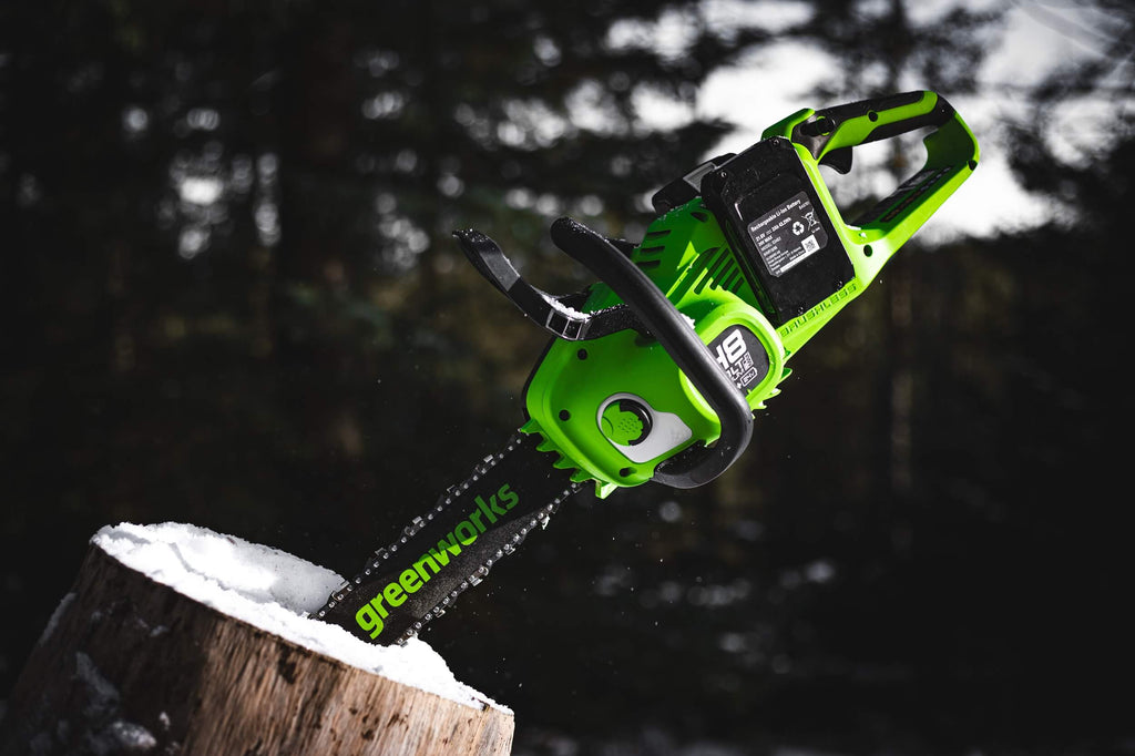 48V (2 x 24V) 36cm Cordless Brushless Chainsaw