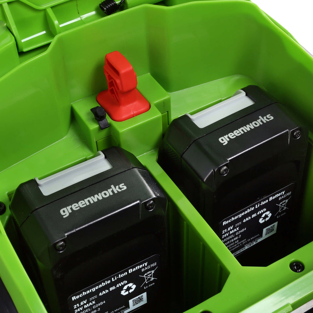 48V (2 x 24V) 46cm Lawn Mower C/W 2X 4Ah Batteries and charger