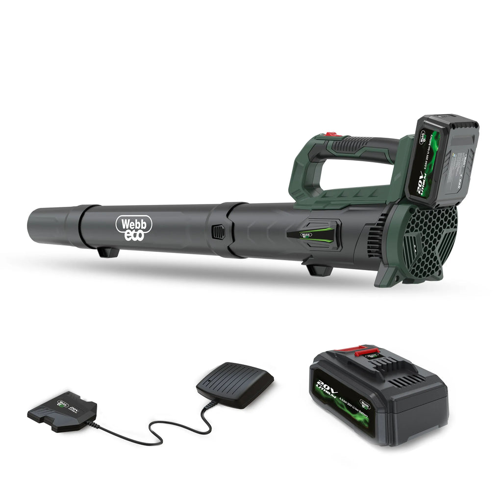 Webb 20v 160mph Cordless Axial Blower (4ah Battery & Charger)