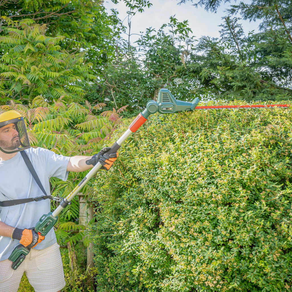 Webb 20V 50cm (20") Cordless Long Reach Hedge Trimmer (2AH Battery & Charger)
