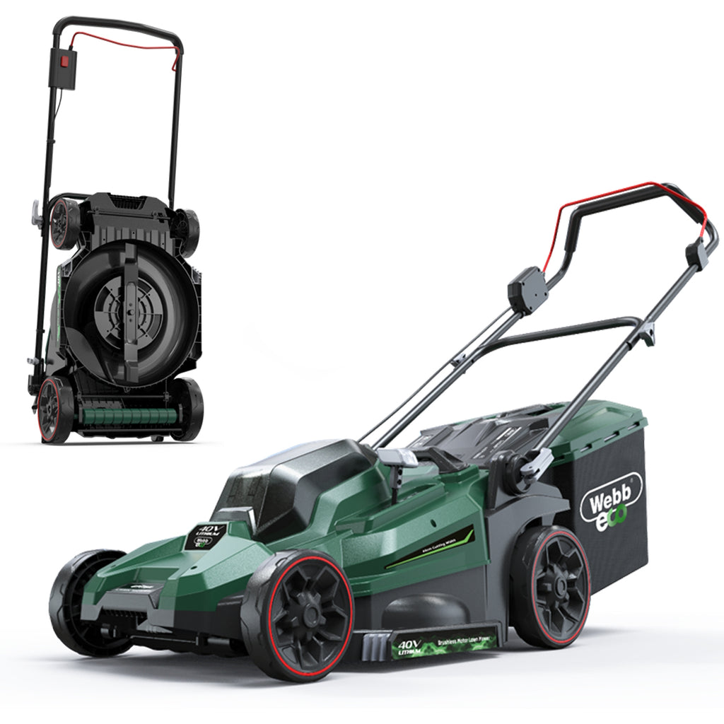 Webb 40V (2 x 20v) 38cm (15") Cordless Rear Roller Rotary Lawnmower (Tool Only) (NEW)