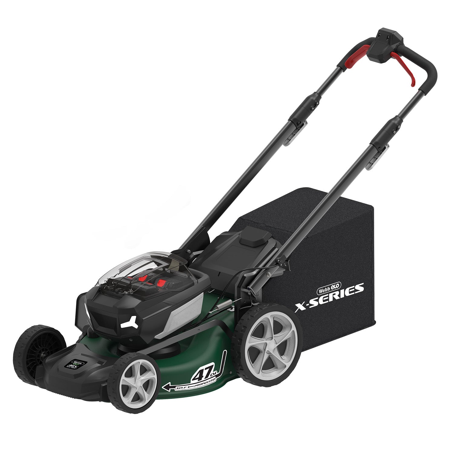 Webb 40V (2 X 20V) 46cm Cordless Brushlesss Self Propelled Lawnmower (Tool Only) (NEW)